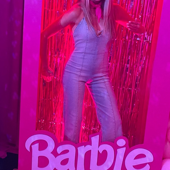 Zara Barbie denim jumpsuit - Picture 3 of 6